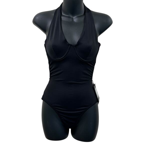NWT Norma Kamali Underwire Halter Mio
Swimsuit - Picture 2 of 6